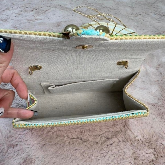 Coastal Vacation Bag Bundle, Bamboo + Shell Clutch Set - Picture 4 of 8